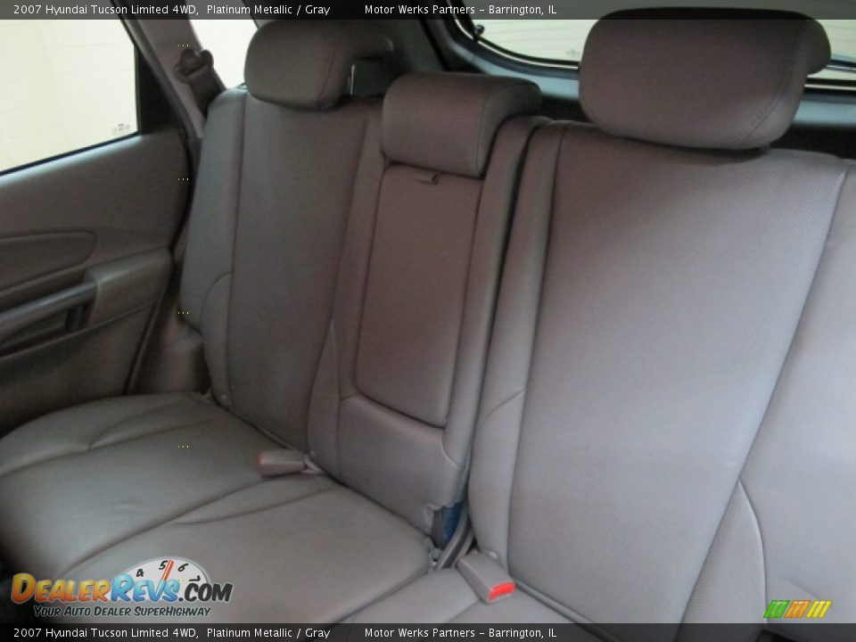2007 Hyundai Tucson Limited 4WD Platinum Metallic / Gray Photo #20