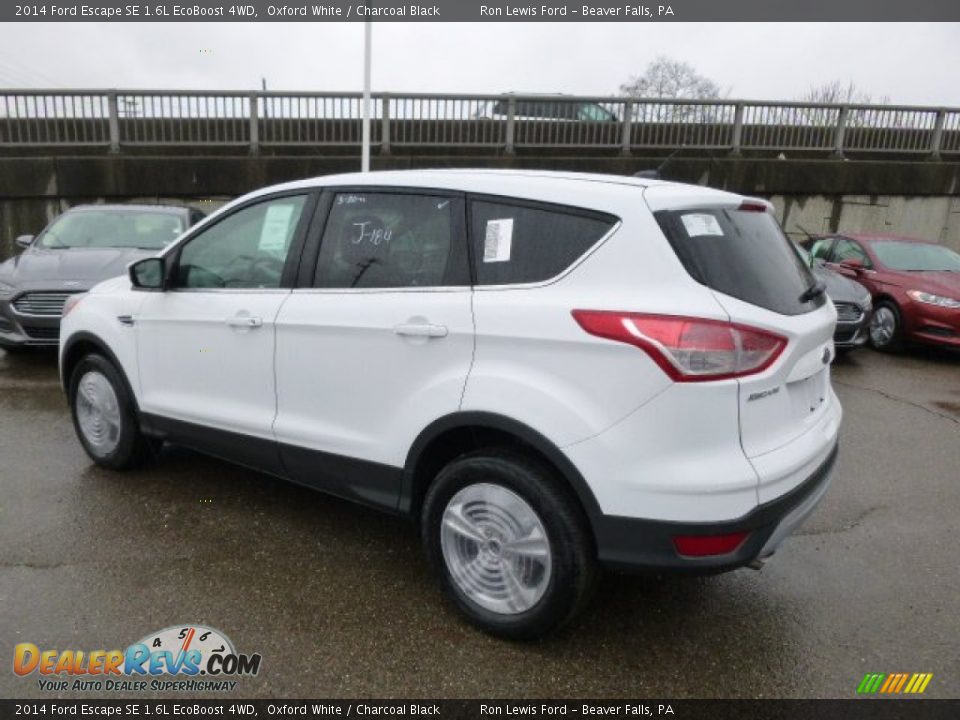 2014 Ford Escape SE 1.6L EcoBoost 4WD Oxford White / Charcoal Black Photo #6