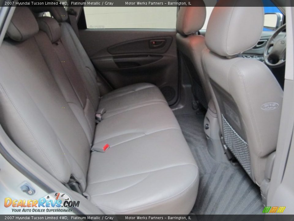 2007 Hyundai Tucson Limited 4WD Platinum Metallic / Gray Photo #21
