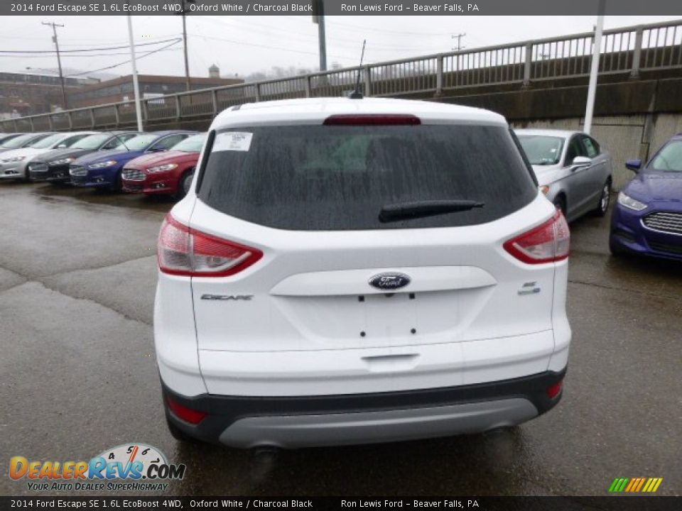 2014 Ford Escape SE 1.6L EcoBoost 4WD Oxford White / Charcoal Black Photo #7