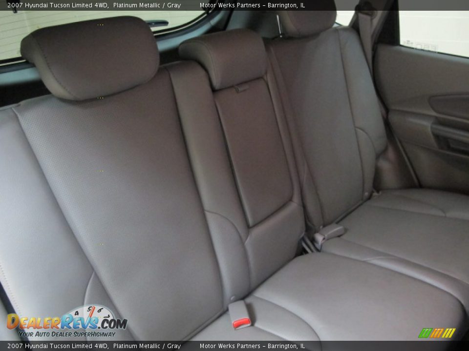 2007 Hyundai Tucson Limited 4WD Platinum Metallic / Gray Photo #22