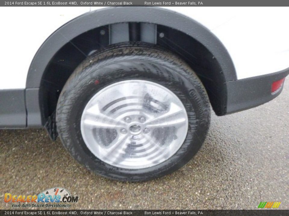 2014 Ford Escape SE 1.6L EcoBoost 4WD Oxford White / Charcoal Black Photo #9