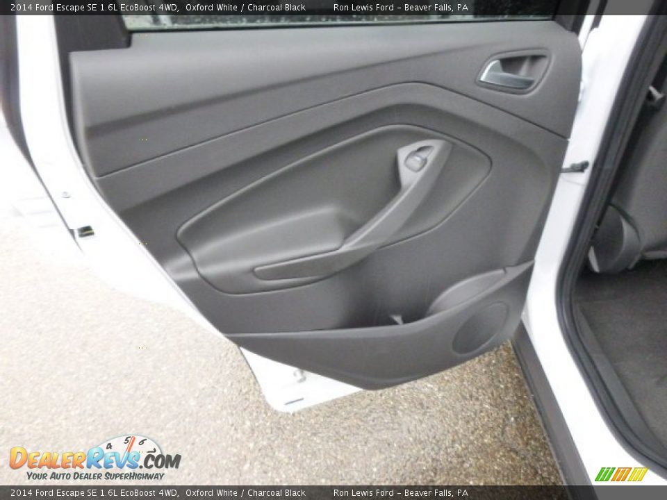 2014 Ford Escape SE 1.6L EcoBoost 4WD Oxford White / Charcoal Black Photo #13