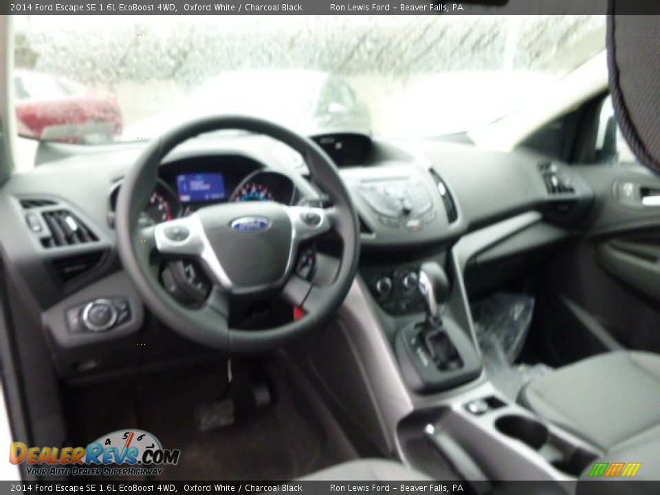 2014 Ford Escape SE 1.6L EcoBoost 4WD Oxford White / Charcoal Black Photo #14