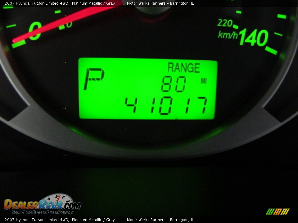 2007 Hyundai Tucson Limited 4WD Platinum Metallic / Gray Photo #29