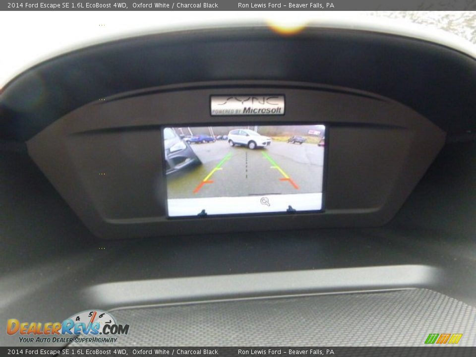 2014 Ford Escape SE 1.6L EcoBoost 4WD Oxford White / Charcoal Black Photo #16