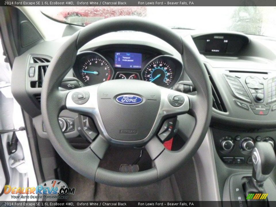 2014 Ford Escape SE 1.6L EcoBoost 4WD Oxford White / Charcoal Black Photo #18