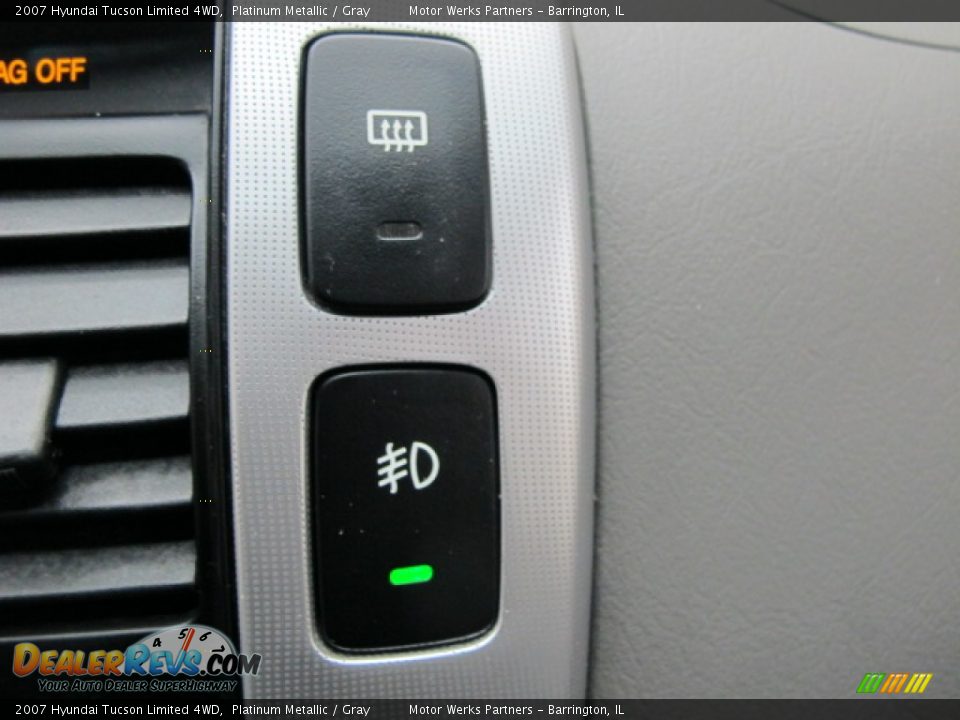 2007 Hyundai Tucson Limited 4WD Platinum Metallic / Gray Photo #35