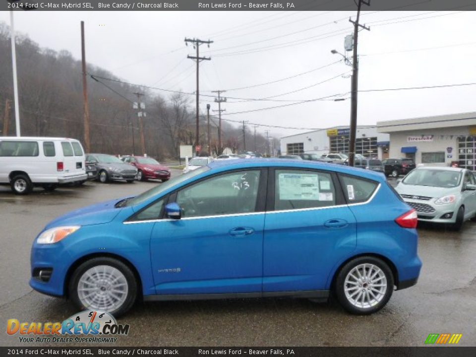 2014 Ford C-Max Hybrid SEL Blue Candy / Charcoal Black Photo #5