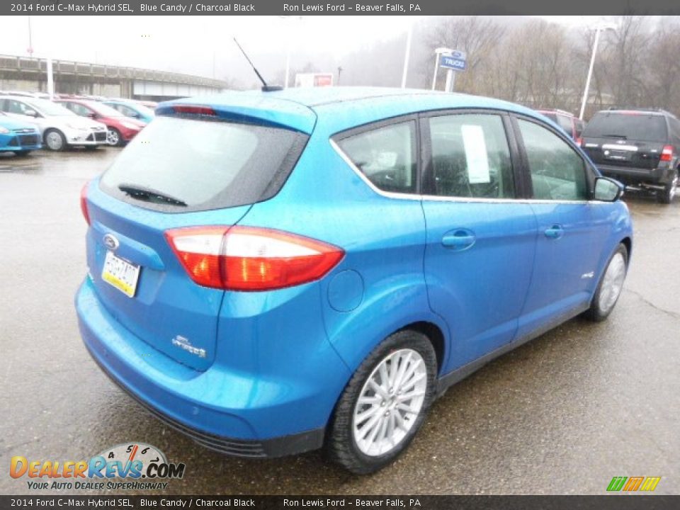 2014 Ford C-Max Hybrid SEL Blue Candy / Charcoal Black Photo #8