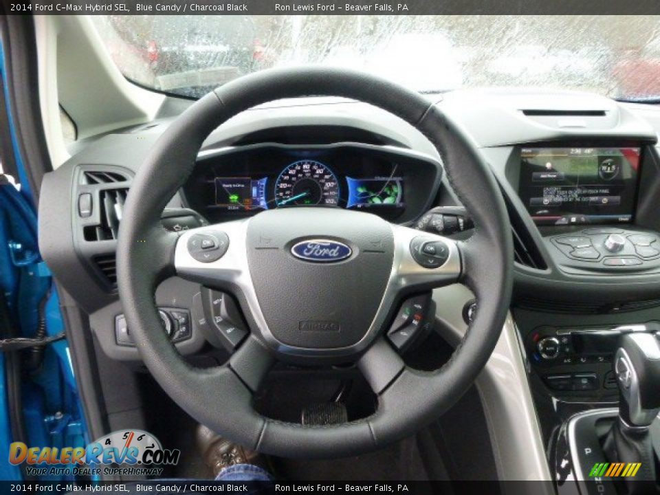 2014 Ford C-Max Hybrid SEL Blue Candy / Charcoal Black Photo #19