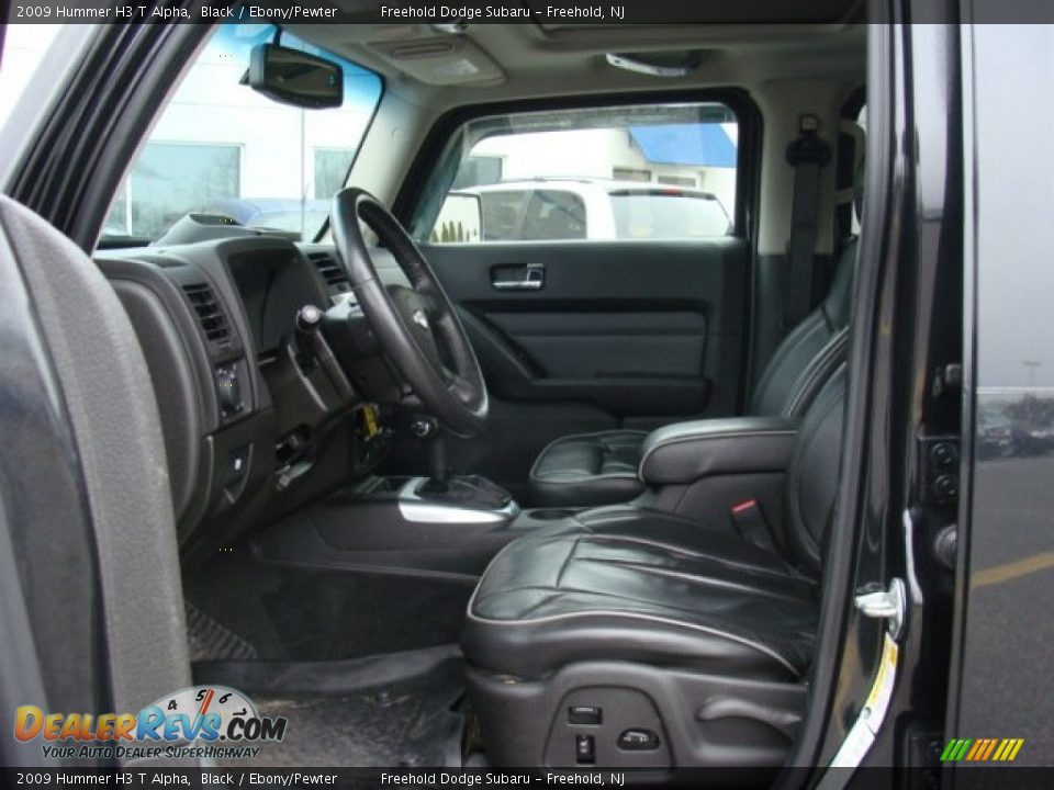 Ebony/Pewter Interior - 2009 Hummer H3 T Alpha Photo #14