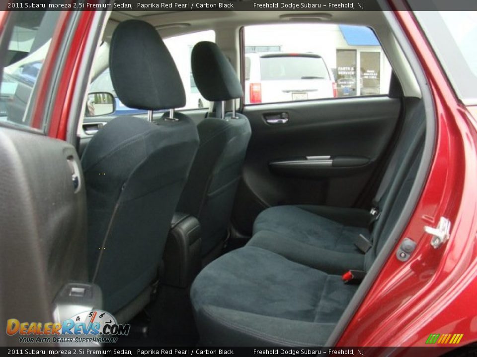 2011 Subaru Impreza 2.5i Premium Sedan Paprika Red Pearl / Carbon Black Photo #11