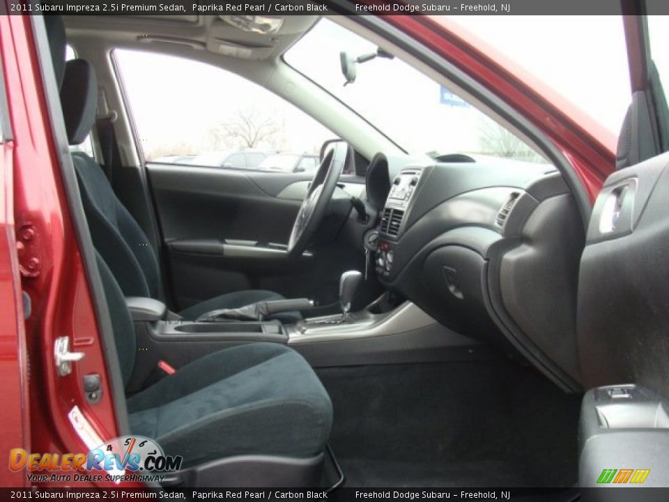 2011 Subaru Impreza 2.5i Premium Sedan Paprika Red Pearl / Carbon Black Photo #15