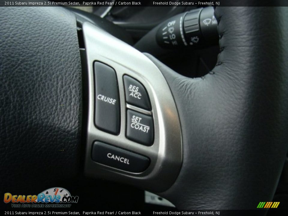 2011 Subaru Impreza 2.5i Premium Sedan Paprika Red Pearl / Carbon Black Photo #20