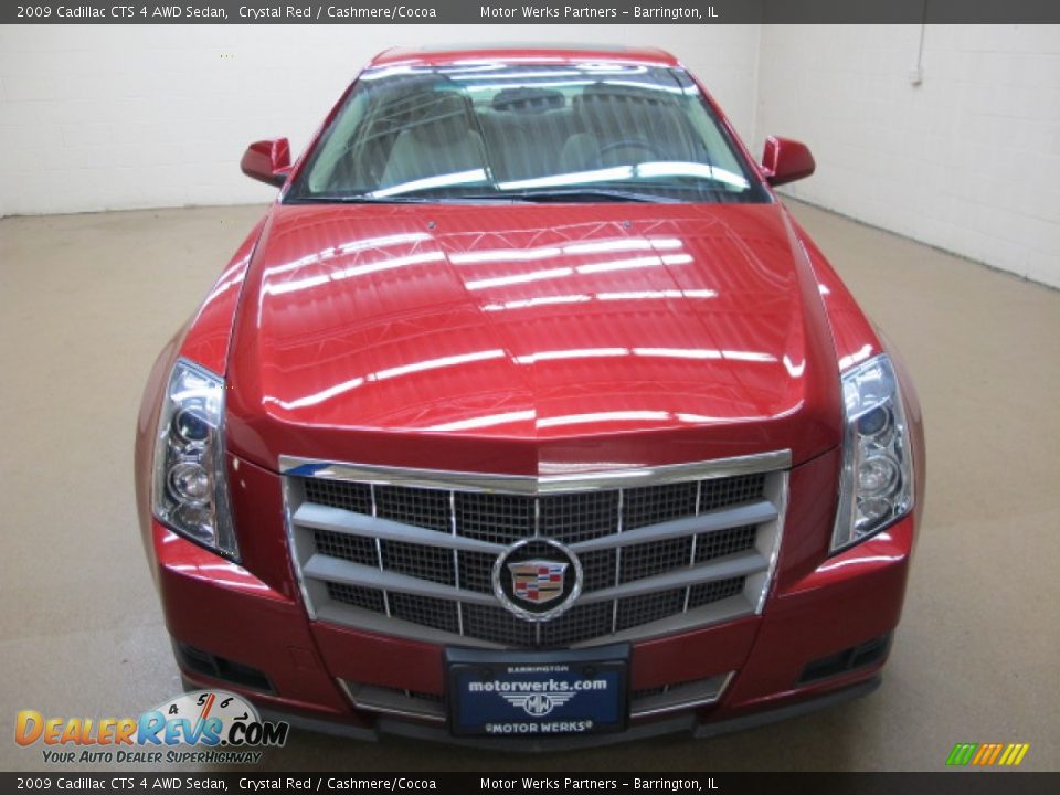 2009 Cadillac CTS 4 AWD Sedan Crystal Red / Cashmere/Cocoa Photo #2