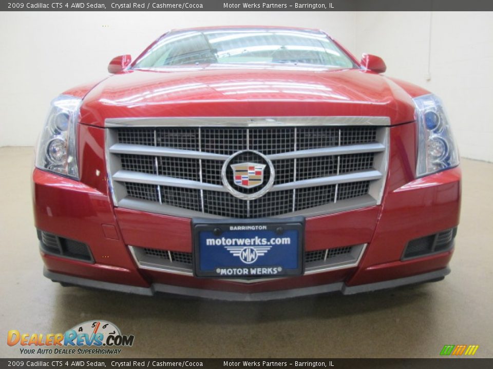 2009 Cadillac CTS 4 AWD Sedan Crystal Red / Cashmere/Cocoa Photo #3