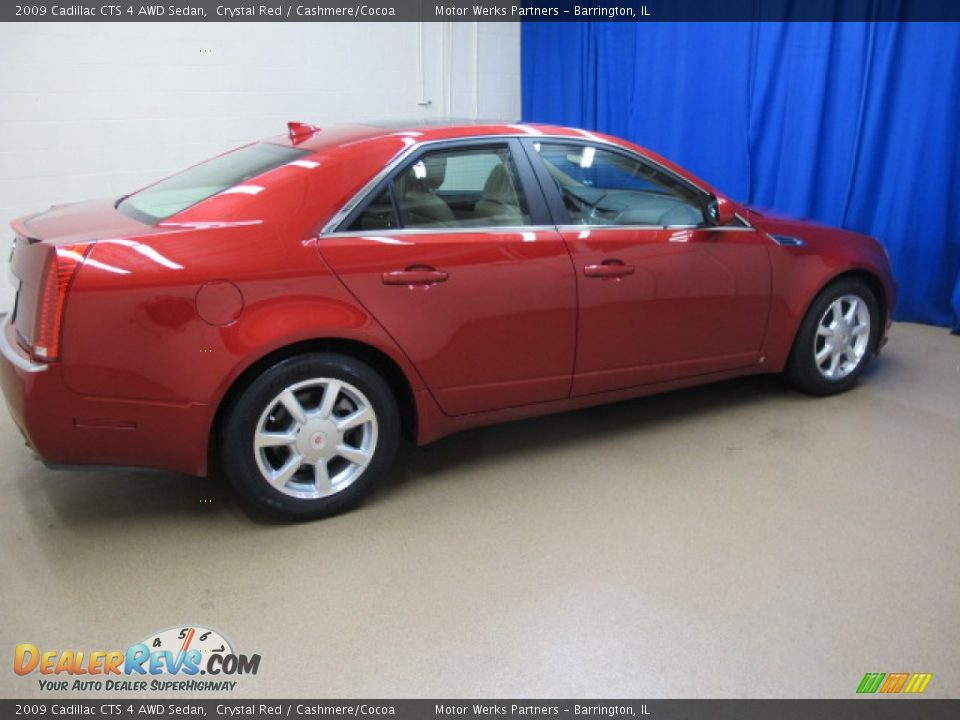 2009 Cadillac CTS 4 AWD Sedan Crystal Red / Cashmere/Cocoa Photo #8