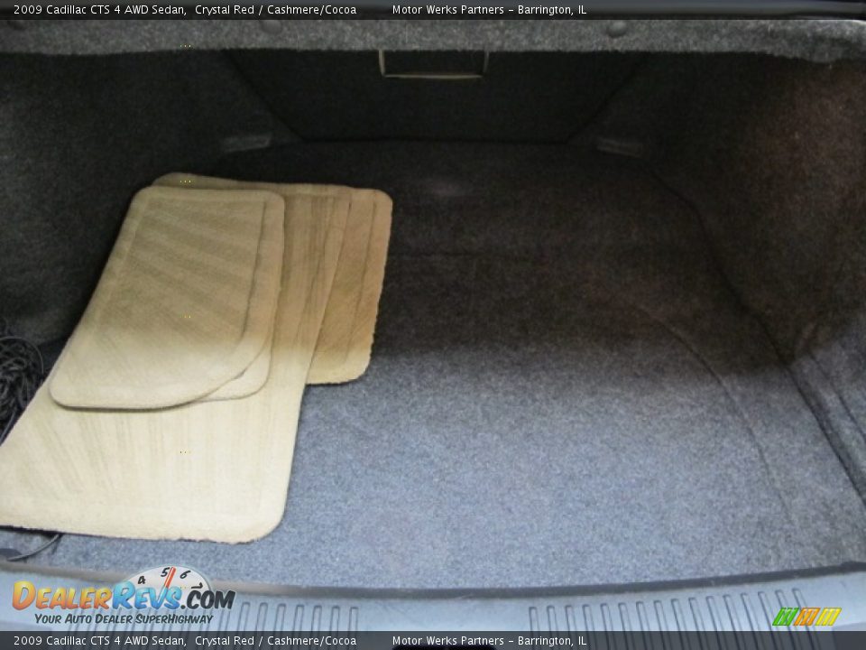 2009 Cadillac CTS 4 AWD Sedan Crystal Red / Cashmere/Cocoa Photo #9