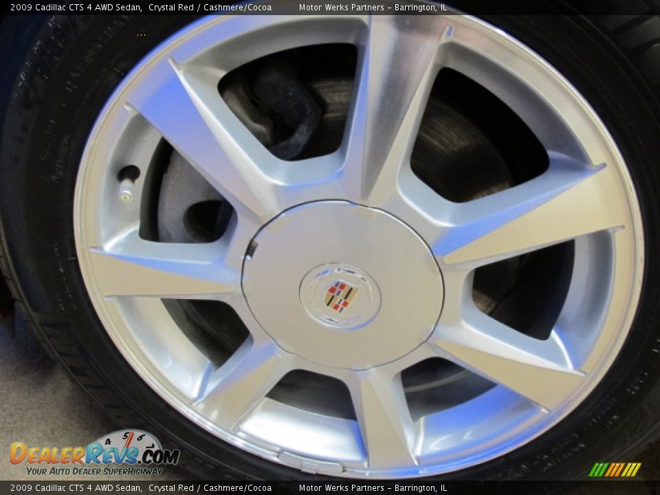 2009 Cadillac CTS 4 AWD Sedan Crystal Red / Cashmere/Cocoa Photo #11