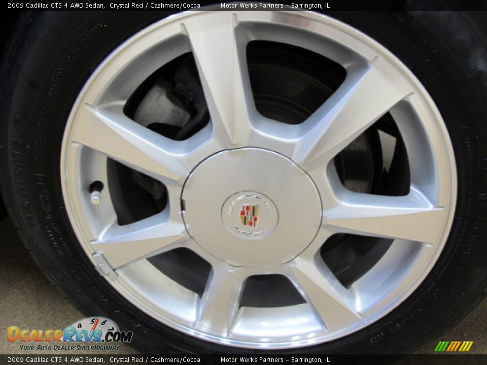 2009 Cadillac CTS 4 AWD Sedan Crystal Red / Cashmere/Cocoa Photo #12