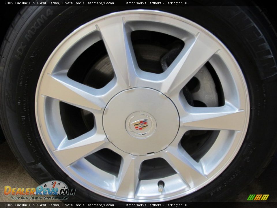 2009 Cadillac CTS 4 AWD Sedan Crystal Red / Cashmere/Cocoa Photo #14