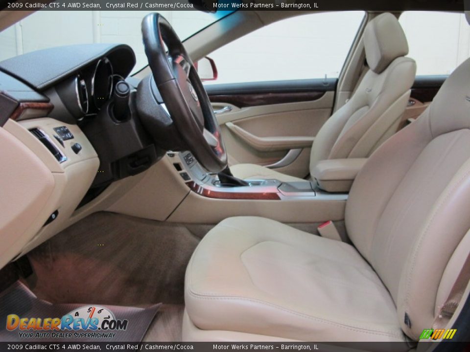 2009 Cadillac CTS 4 AWD Sedan Crystal Red / Cashmere/Cocoa Photo #15