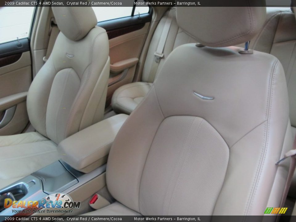 2009 Cadillac CTS 4 AWD Sedan Crystal Red / Cashmere/Cocoa Photo #16