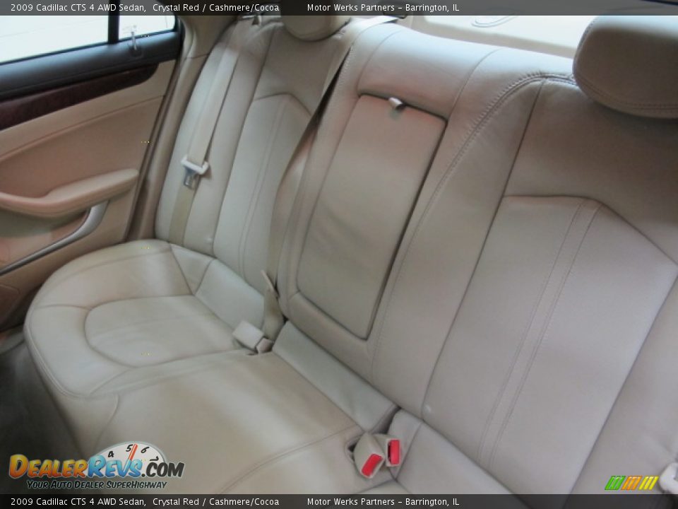 2009 Cadillac CTS 4 AWD Sedan Crystal Red / Cashmere/Cocoa Photo #17
