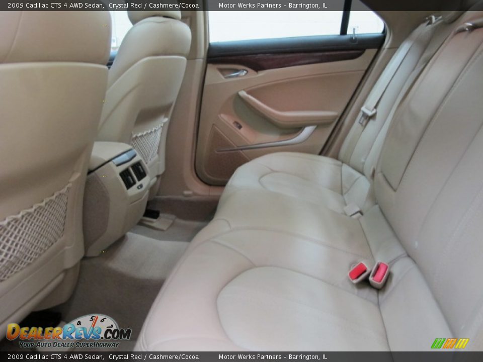 2009 Cadillac CTS 4 AWD Sedan Crystal Red / Cashmere/Cocoa Photo #18