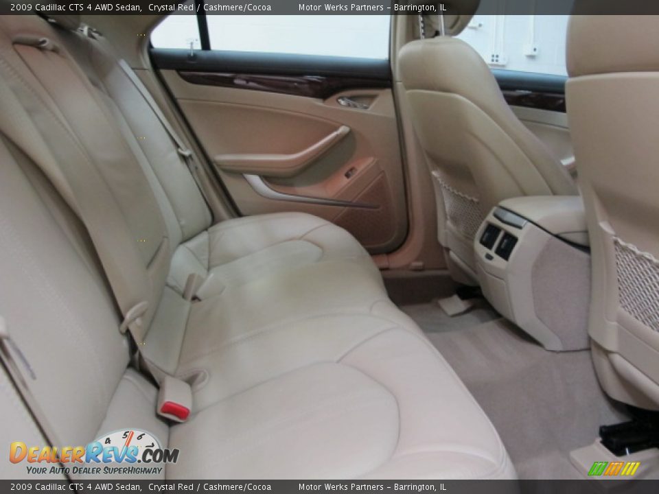 2009 Cadillac CTS 4 AWD Sedan Crystal Red / Cashmere/Cocoa Photo #19