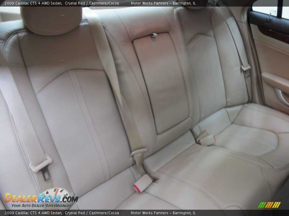 2009 Cadillac CTS 4 AWD Sedan Crystal Red / Cashmere/Cocoa Photo #20