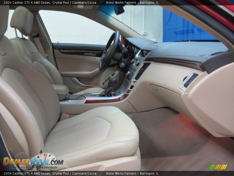 2009 Cadillac CTS 4 AWD Sedan Crystal Red / Cashmere/Cocoa Photo #21