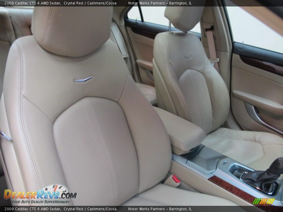 2009 Cadillac CTS 4 AWD Sedan Crystal Red / Cashmere/Cocoa Photo #22