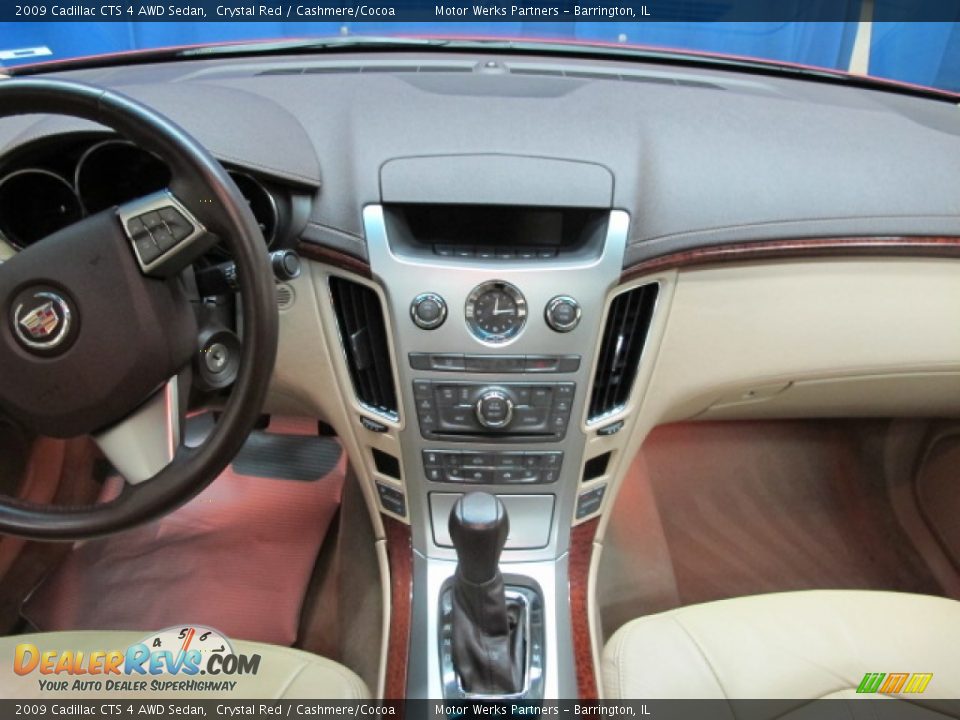 2009 Cadillac CTS 4 AWD Sedan Crystal Red / Cashmere/Cocoa Photo #24