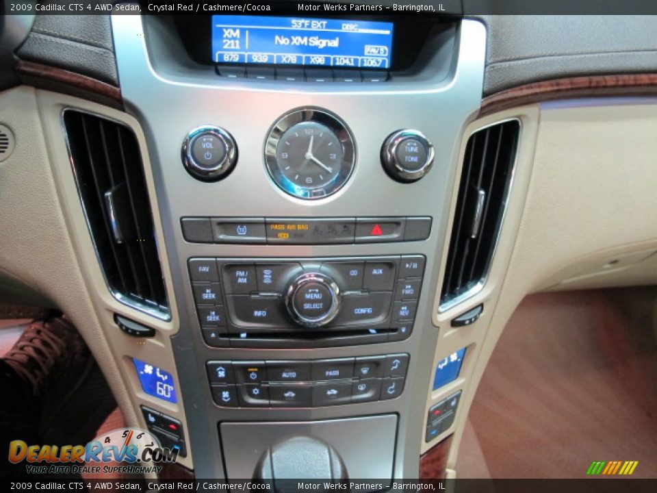 2009 Cadillac CTS 4 AWD Sedan Crystal Red / Cashmere/Cocoa Photo #28