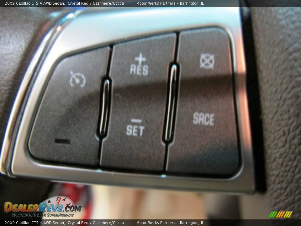 2009 Cadillac CTS 4 AWD Sedan Crystal Red / Cashmere/Cocoa Photo #31