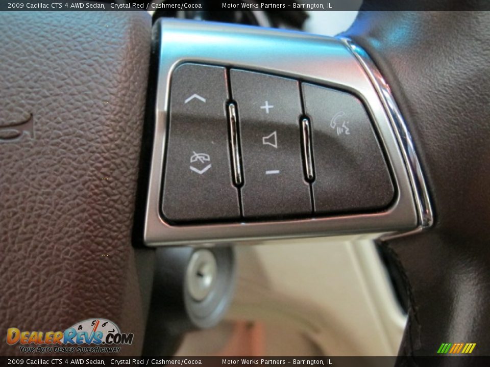 2009 Cadillac CTS 4 AWD Sedan Crystal Red / Cashmere/Cocoa Photo #32