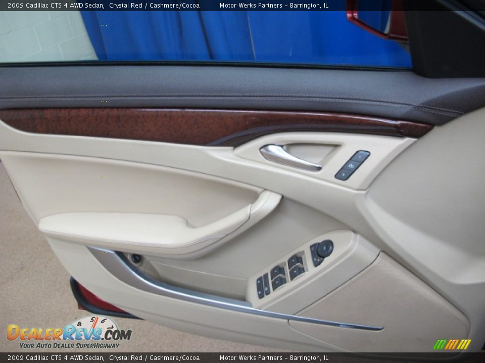 2009 Cadillac CTS 4 AWD Sedan Crystal Red / Cashmere/Cocoa Photo #34