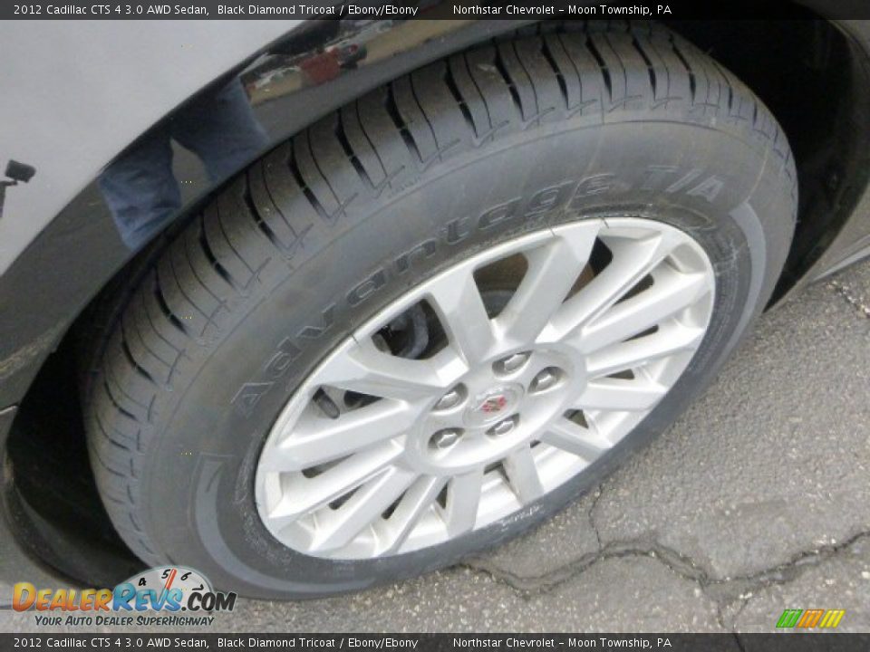 2012 Cadillac CTS 4 3.0 AWD Sedan Black Diamond Tricoat / Ebony/Ebony Photo #9