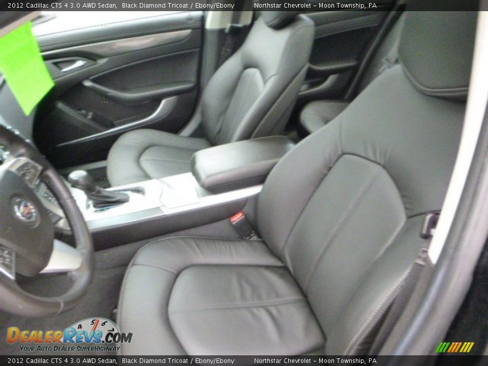 2012 Cadillac CTS 4 3.0 AWD Sedan Black Diamond Tricoat / Ebony/Ebony Photo #10