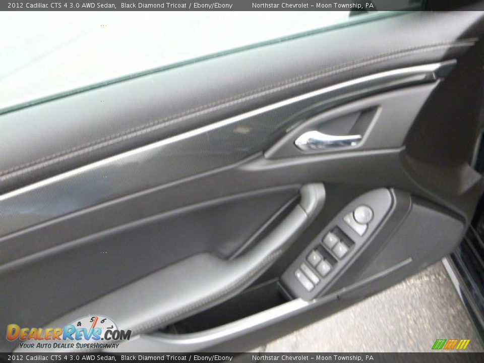 2012 Cadillac CTS 4 3.0 AWD Sedan Black Diamond Tricoat / Ebony/Ebony Photo #13