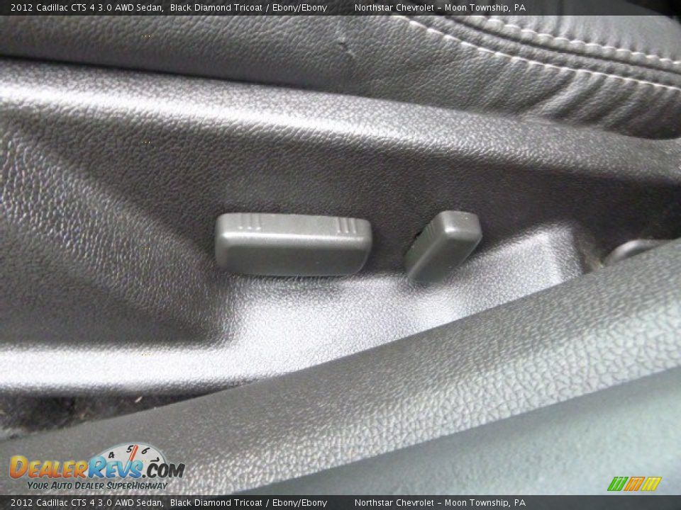 2012 Cadillac CTS 4 3.0 AWD Sedan Black Diamond Tricoat / Ebony/Ebony Photo #14