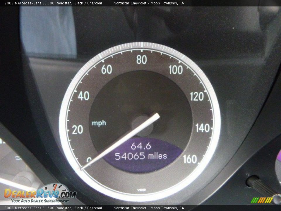 2003 Mercedes-Benz SL 500 Roadster Black / Charcoal Photo #20