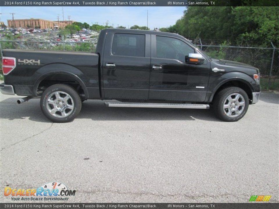 2014 Ford F150 King Ranch SuperCrew 4x4 Tuxedo Black / King Ranch Chaparral/Black Photo #2