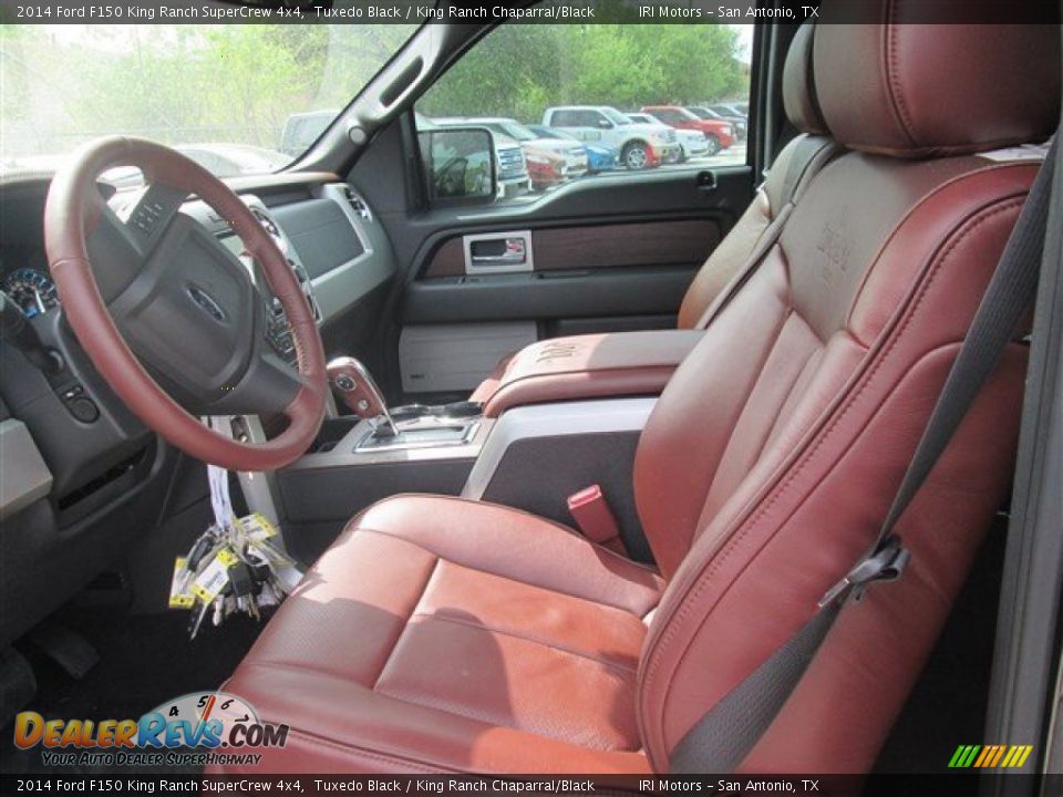 2014 Ford F150 King Ranch SuperCrew 4x4 Tuxedo Black / King Ranch Chaparral/Black Photo #6