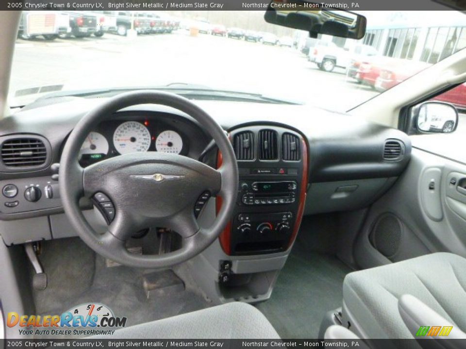 2005 Chrysler Town & Country LX Bright Silver Metallic / Medium Slate Gray Photo #13
