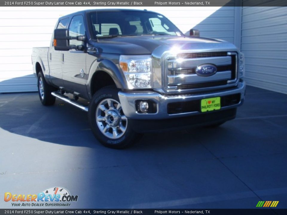 2014 Ford F250 Super Duty Lariat Crew Cab 4x4 Sterling Gray Metallic / Black Photo #1