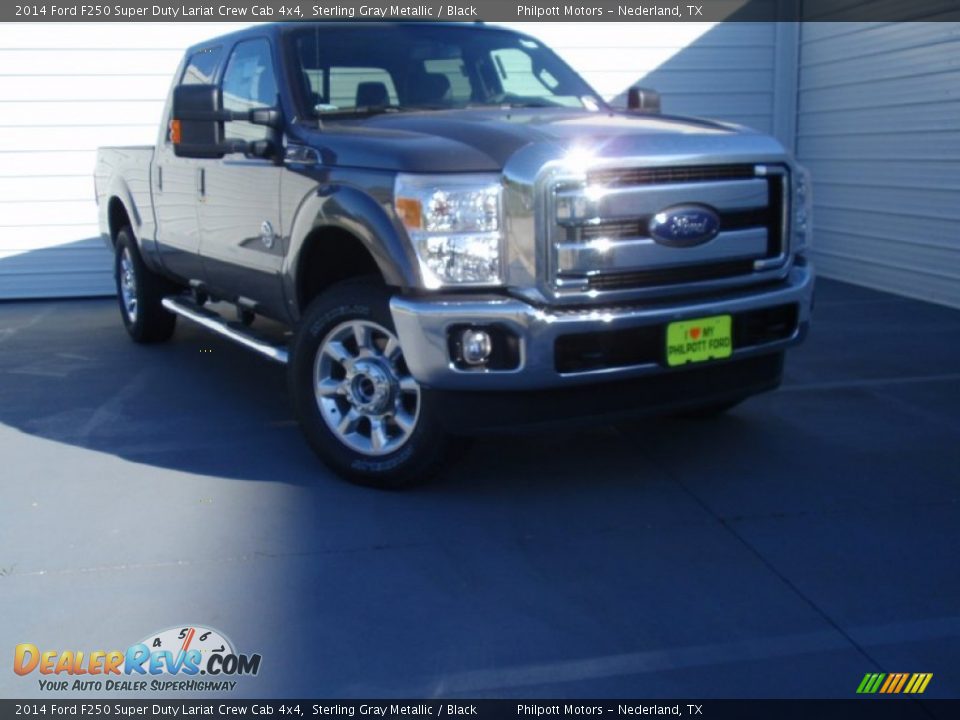 2014 Ford F250 Super Duty Lariat Crew Cab 4x4 Sterling Gray Metallic / Black Photo #2