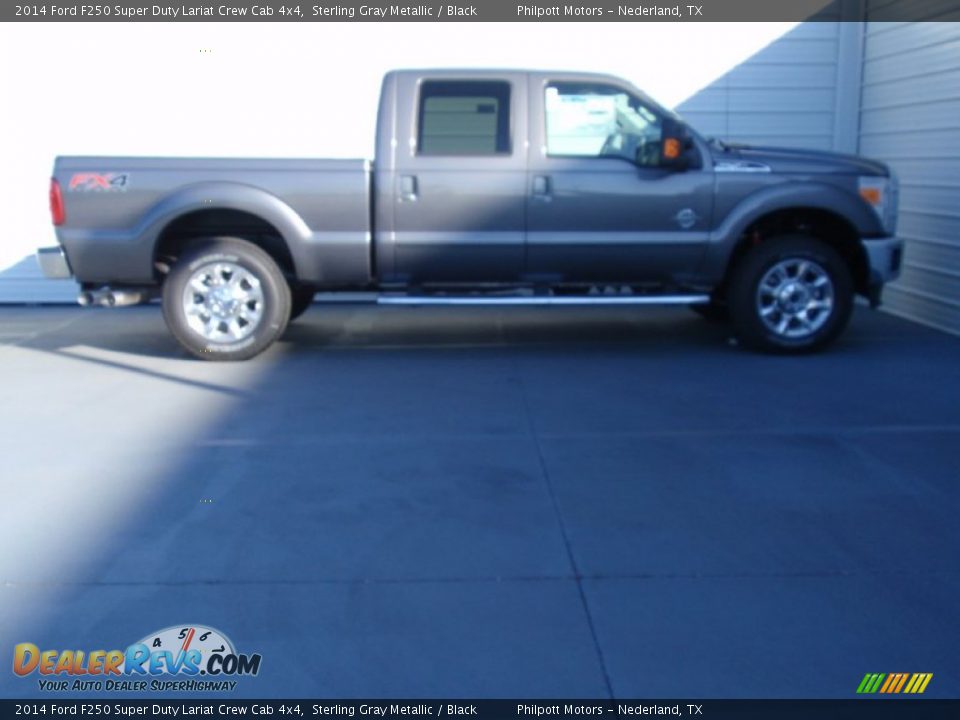 2014 Ford F250 Super Duty Lariat Crew Cab 4x4 Sterling Gray Metallic / Black Photo #3